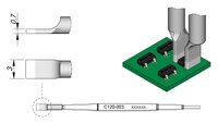 Grot lutowniczy, kształt klingi, 3 x 0,7 mm #thumbnail-1