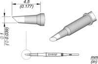 Soldering tip bevelled, D: 1 mm, C115127 #thumbnail-1