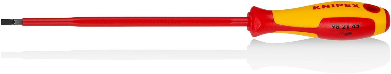 Screwdriver for slotted screws, black oxide finish, insulated, 287 mm #zoom-1
