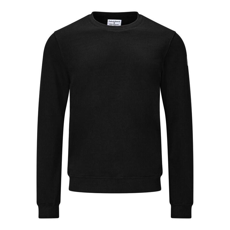 Bluza ESD, okrągły dekolt, czarna, rozmiar S, krój Comfort-Fit #1