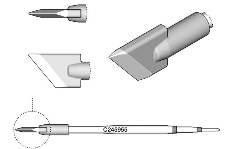 Lötspitze messerförmig, 13 x 0,5 mm, C245955 #2