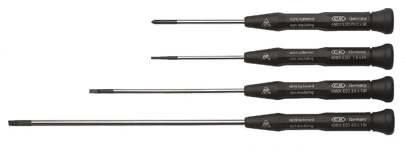 Xonic ESD screwdriver set slotted /PH, 4-piece #zoom-1