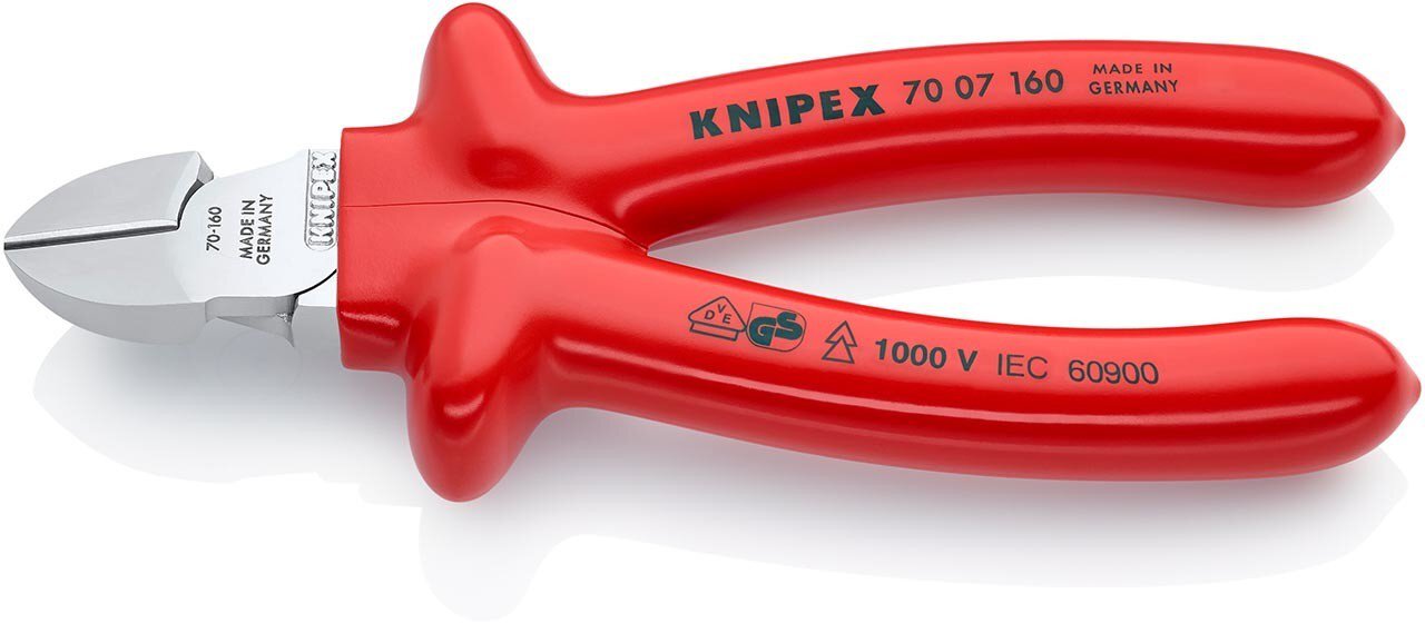 Side cutter, chrome-plated, dip-insulated, 160 mm #zoom-1