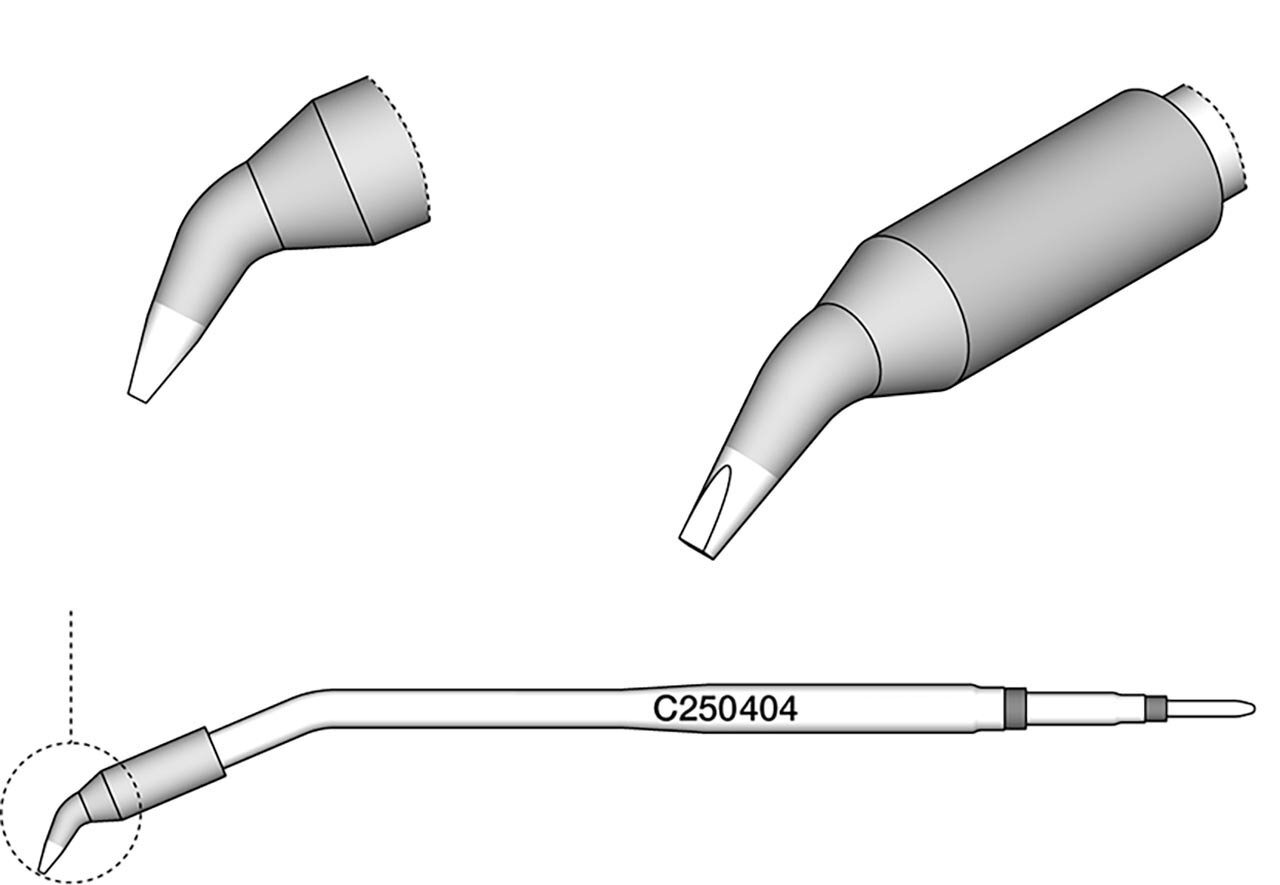 Lötspitze meißelförmig, gebogen, 1,2 x 0,7 mm, C250404 #zoom-2
