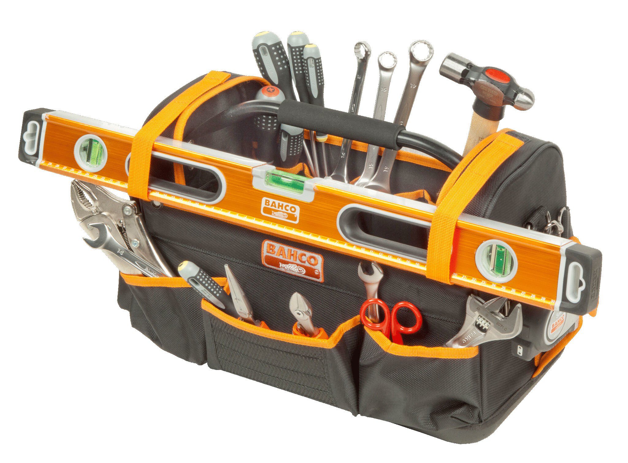 Open fabric tool bag with solid base #zoom-4
