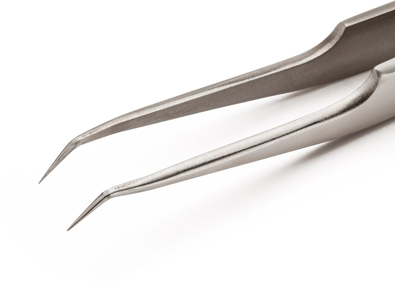 Weller Erem 5CSA Precision Tweezers, Curved 30° Relieved Pecial Stainless Steel Nonmagnetic  Non-Rusting  Acid-Proof Heat-Resistant #zoom-2