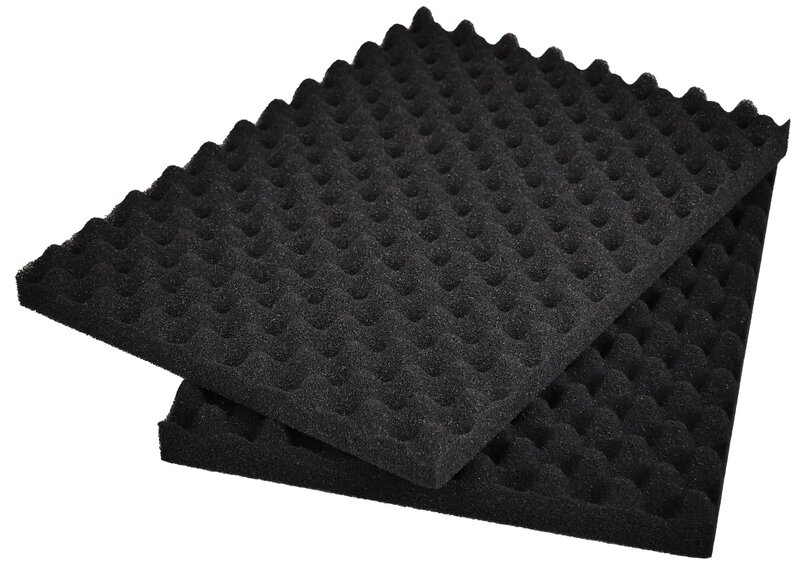 ESD dimpled foam set for case K2006 ESD, black, 335 x 240 mm