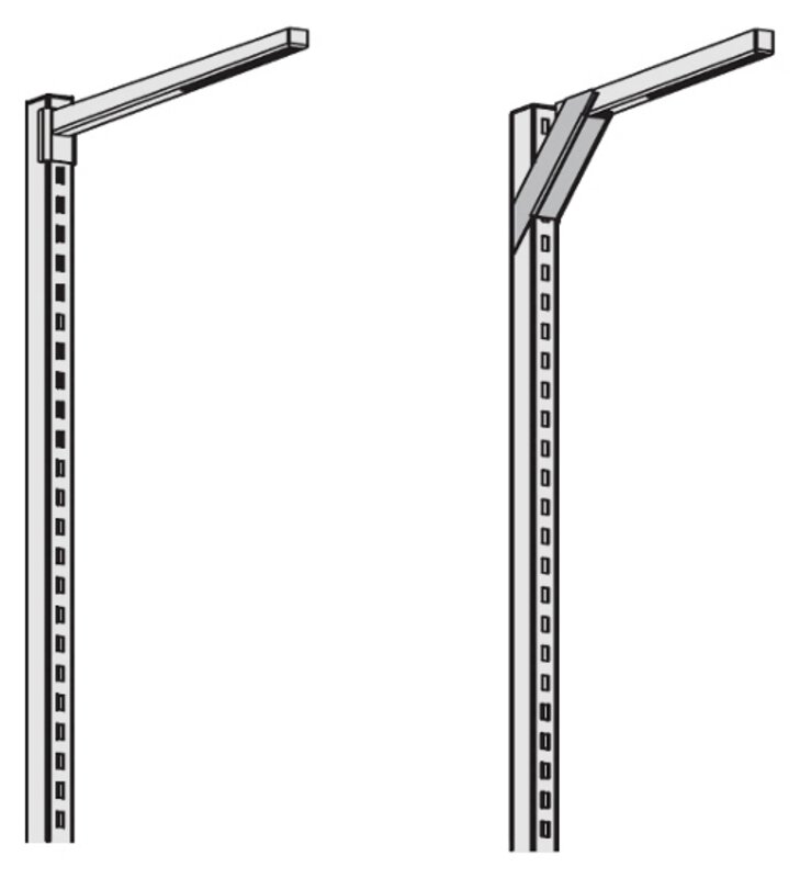 Outrigger Sintro, grey, L = 650 mm