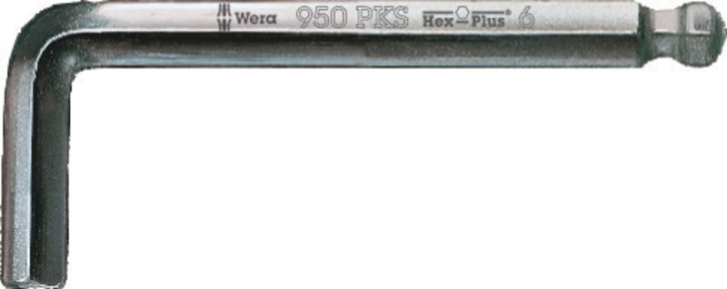 Hex key, metric, chrome-plated frame, 3 x 71 mm #1
