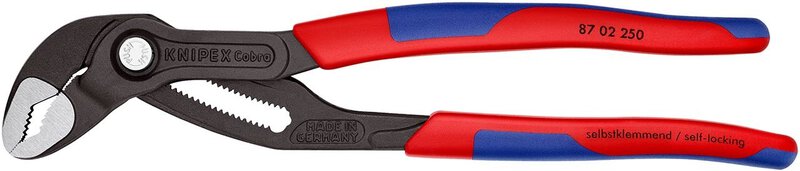 Cobra® high-tech water pump pliers, gray atramentized, wrench size 46 mm, 250 mm #3