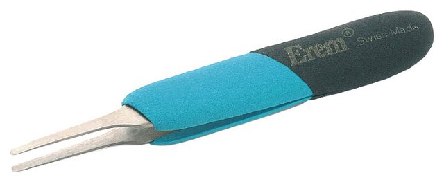 Weller E2ASA Ergonomic Straight Tweezer 5 " From Stainless Steel Body and Stainless Steel Tip