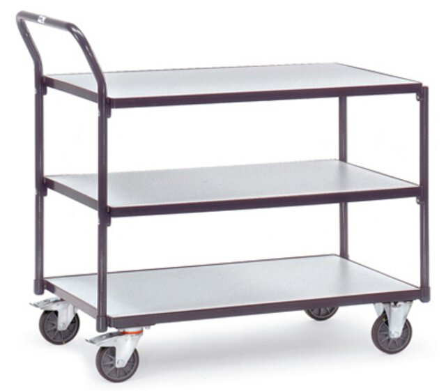 Chariot à table ESD, 3 fonds, 300 kg, 1000 x 600 mm