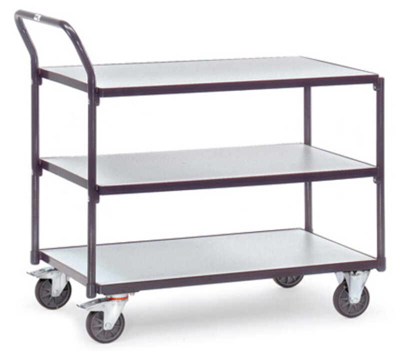 Chariot à table ESD, 3 fonds, 300 kg, 1000 x 600 mm