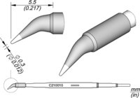 Soldeerstift voor T210-A / T210-NA, puntig, schuin, C210010 #thumbnail-1