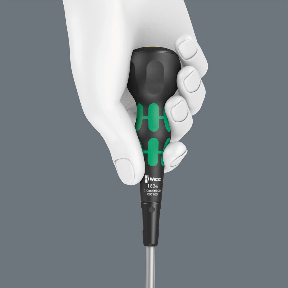 Kraftform Ball-Grip slotted screwdriver "workshop blade", 1 x 6 x 100 mm #zoom-6