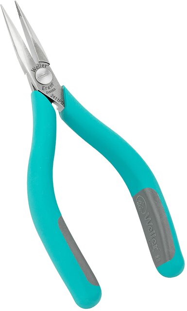 Weller Erem 2411PD Needle Nose Pliers with Very Precise, Smooth and Rounded Jaws