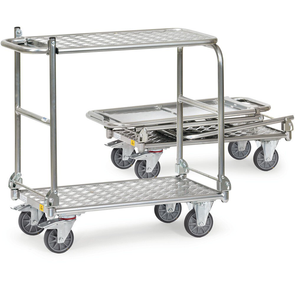 ESD-Klapp-Tischwagen, ALU, Ladefläche 900 x 600 mm #zoom-1