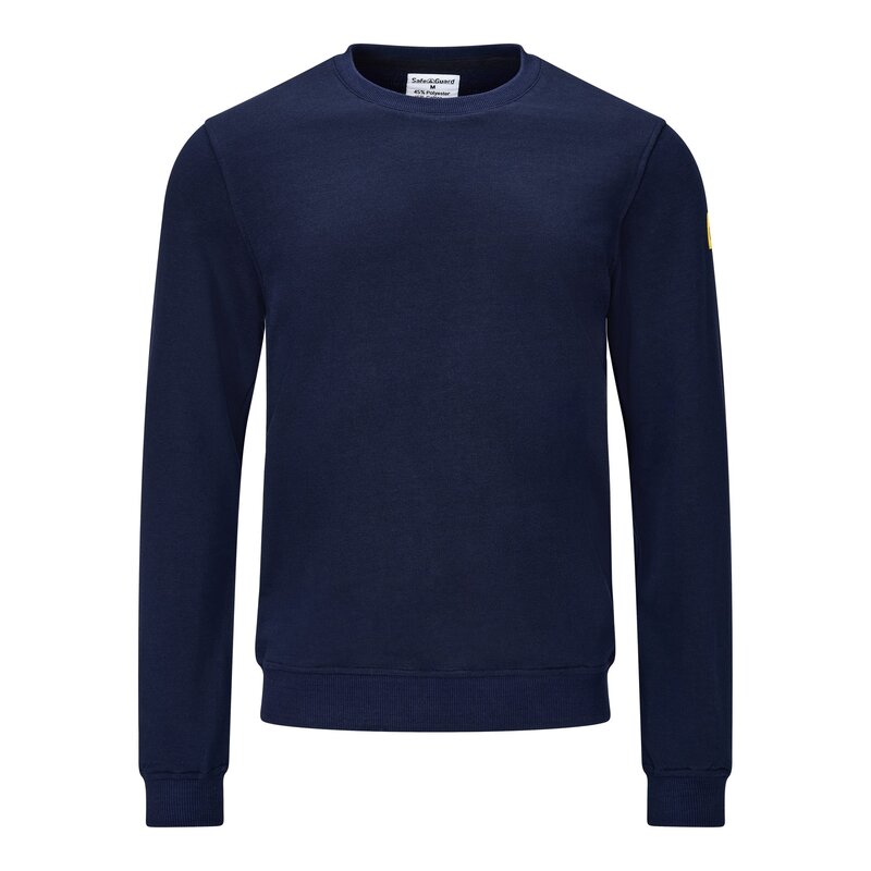 ESD Sweatshirt, Crew Neck, Navy Blue, 5XL, Comfort Fit #1