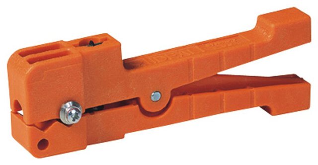 Ringer™ wire stripper for shielded cables with 0.127 mm insulation, Ø 3.0 - 5.6 mm, orange