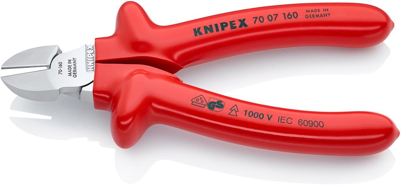 Side cutter, chrome-plated, dip-insulated, 160 mm #zoom-2