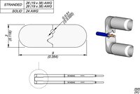 Lötspitze W14024G für WS140 Entlötpinzette, 24G 3 mm #thumbnail-1