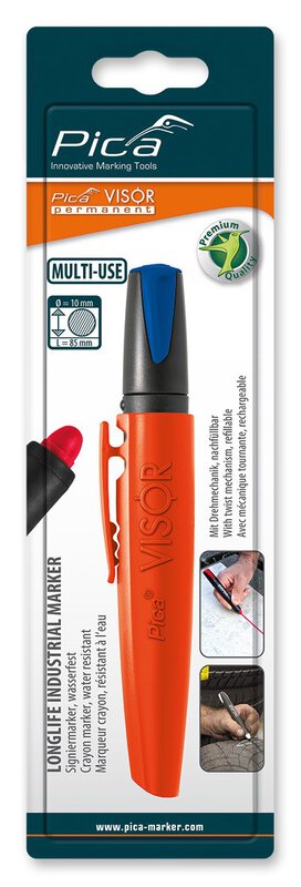VISOR permanent Marker, blau, SB Verpackung #1