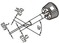 Soldering Tip ERSADUR, 2.0 mm, 0142BDLF20 #thumbnail-2