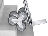 Diable pour escaliers en aluminium 3 roues étoile, 3 roues TPE 160 x 40 mm chacune  #thumbnail-2