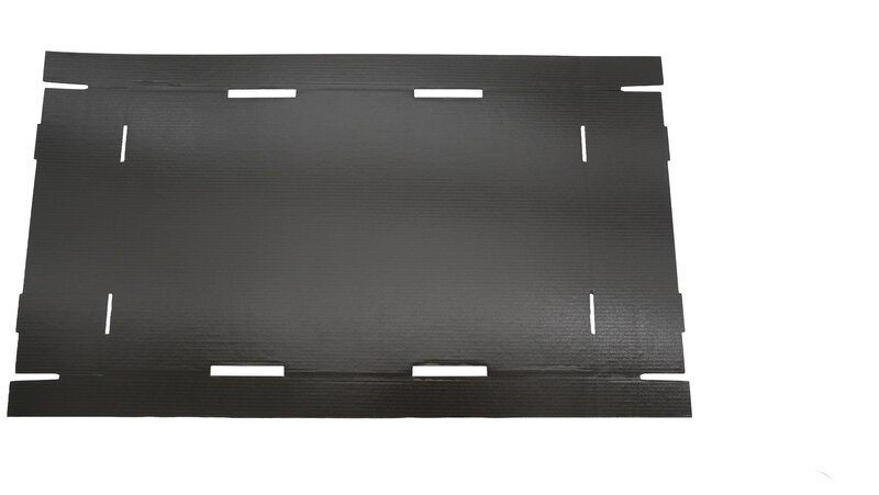 Découpes ESD, plano, 475 x 295 x 40 mm, noir