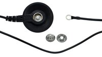 ESD-Erdungskabel, 10 mm Druckknopf/Öse, schwarz, 4,5 m #thumbnail-2