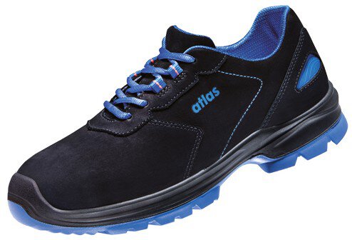Lage schoen ERGO-MED 600 2.0, W14, S2, nubuckleer, unisex, zwart/royaalblauw, maat 50 #zoom-1