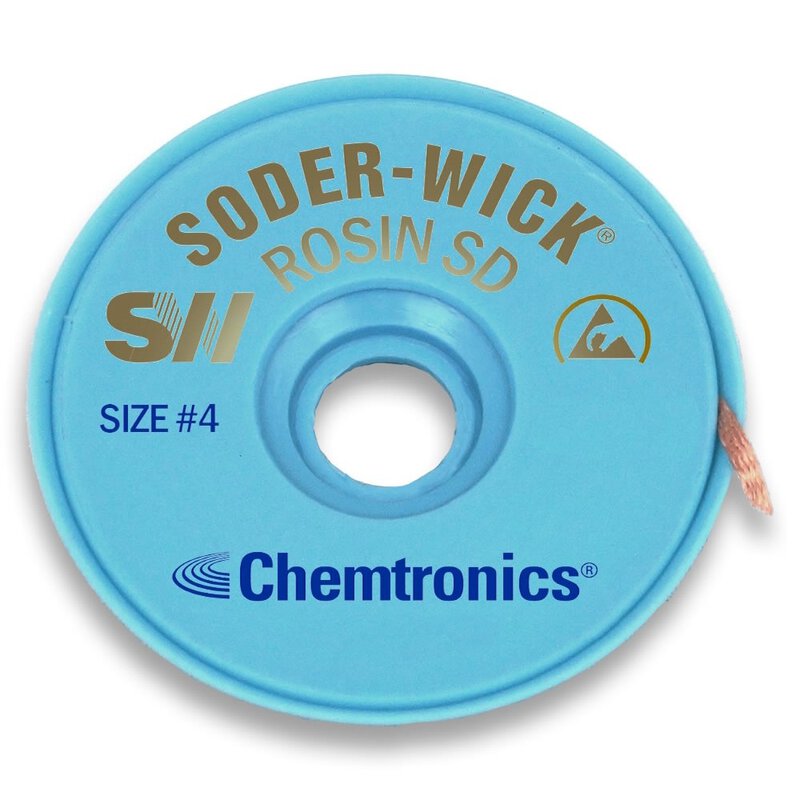 Tresse à dessouder ESD Soder-Wick®, 2,8 mm, bleu, 3 m
