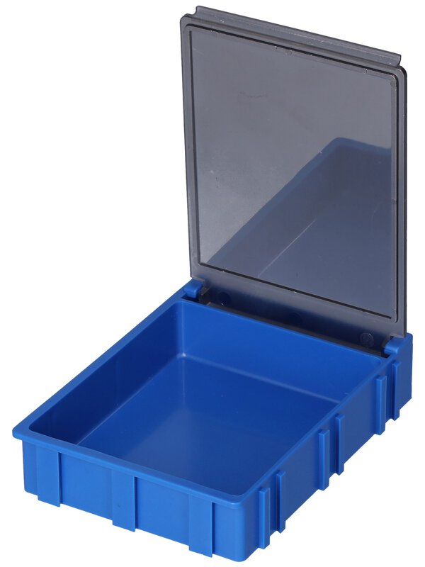 Boîte CMS ESD N4, 68 x 57 x 15 mm, bleu/transparent métallisé #5