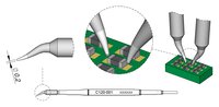 Grot lutowniczy, stożkowy, wygięty, śr.: 0,2 mm #thumbnail-1