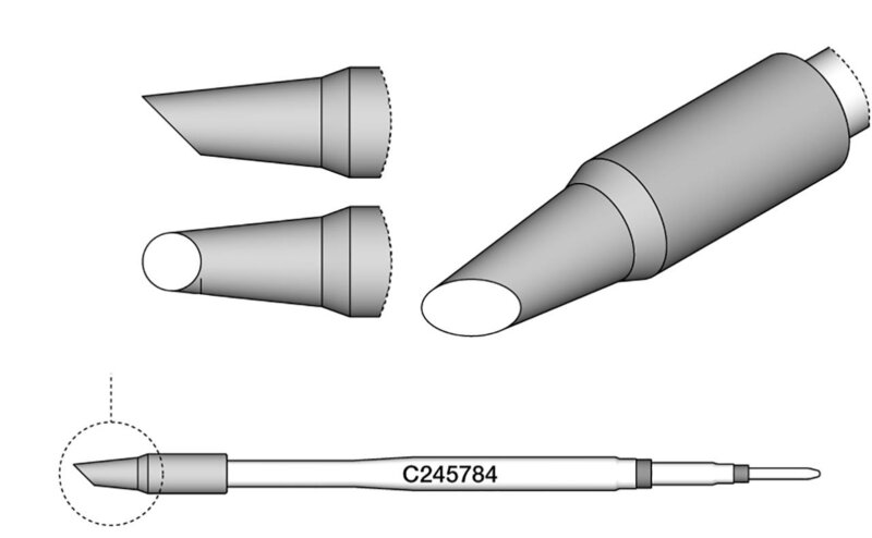 Lötspitze abgeschrägt, D: 2,8 mm, C245784 #2