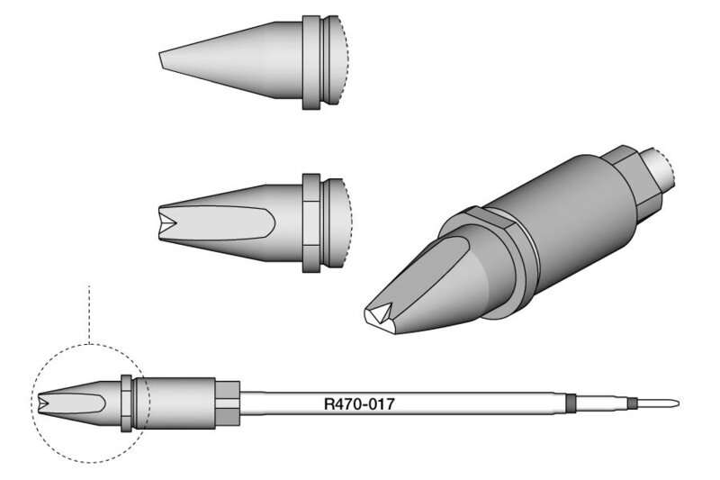 Soldering tip R470, chisel, 4 x 1.8mm, R470017 #2