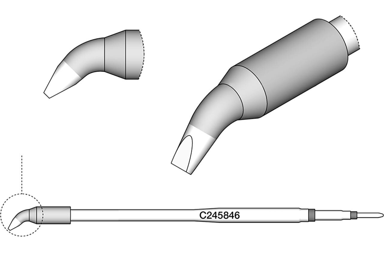 Lötspitze gewinkelt, 2,2 x 1 mm, C245846 #zoom-2