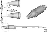 Grot lutowniczy R470, kształt dłuta, 4x1,5 mm #thumbnail-1
