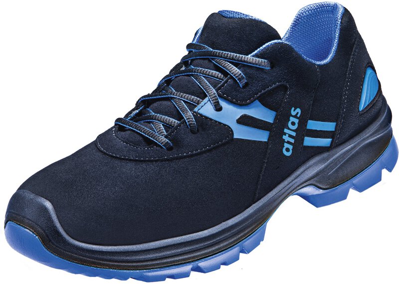 ESD low shoe FLASH 5400, S2, W12, Sportline, unisex, black/royal blue, size 41