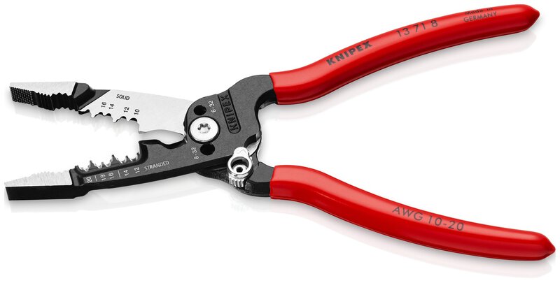 WireStripper multifunctional electrician's pliers with plastic coating, black atramentation, 200 mm #2