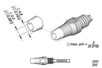 Entlötspitze für Pin, Ø 2,2 mm, S1, D530018 #thumbnail-1