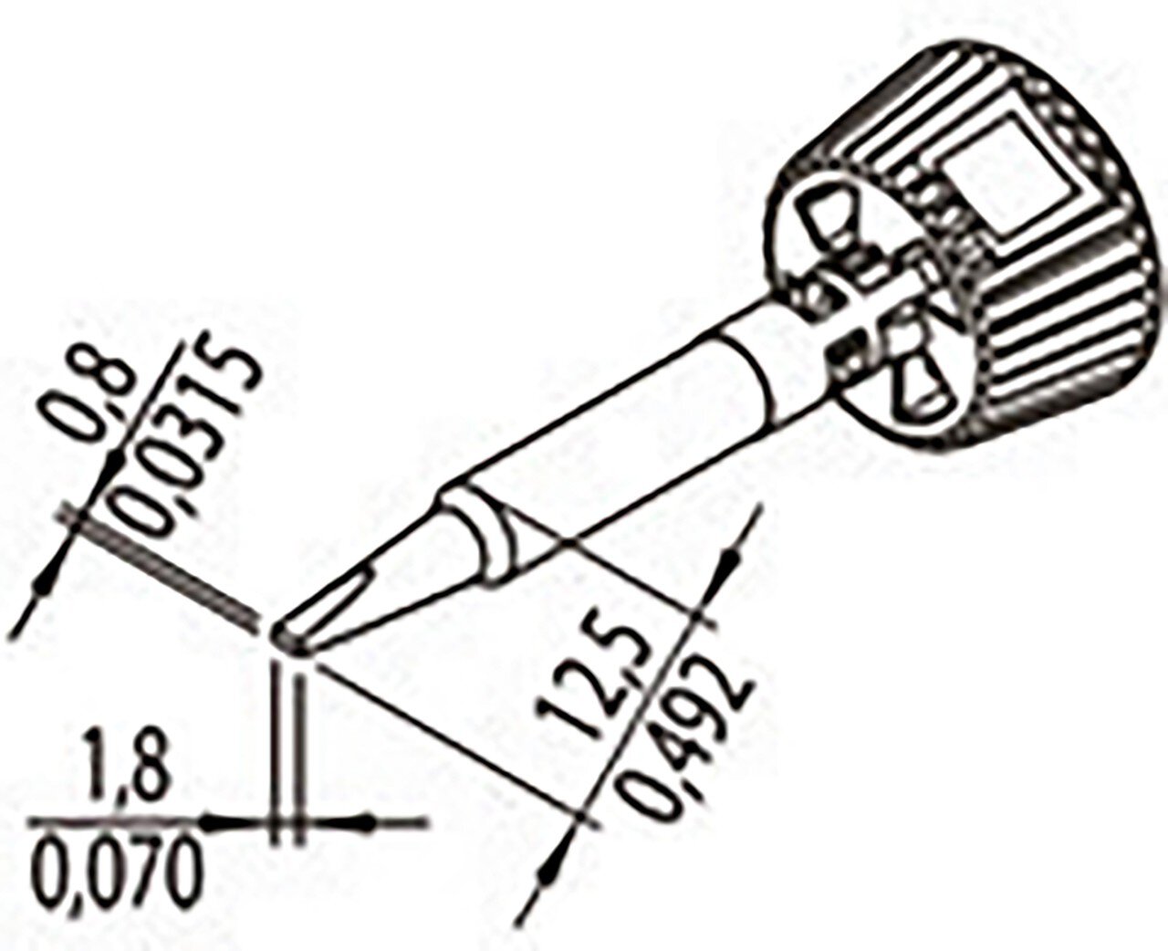 Lötspitze ERSADUR, 1,8 mm, meißelförmig, 0142CDLF18L #zoom-2