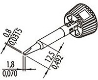 Lötspitze ERSADUR, 1,8 mm, meißelförmig, 0142CDLF18L #thumbnail-2