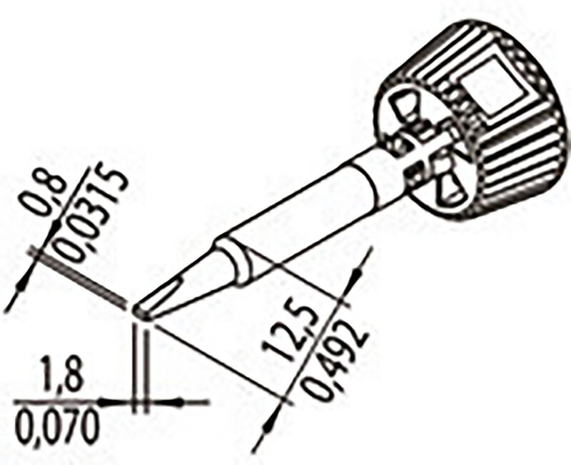 Lötspitze ERSADUR, 1,8 mm, meißelförmig, 0142CDLF18L #2