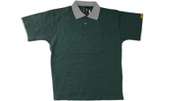 ESD Polo Shirt CONDUCTEX kurzarm, dunkelgrün, grau, unisex, M #thumbnail-1