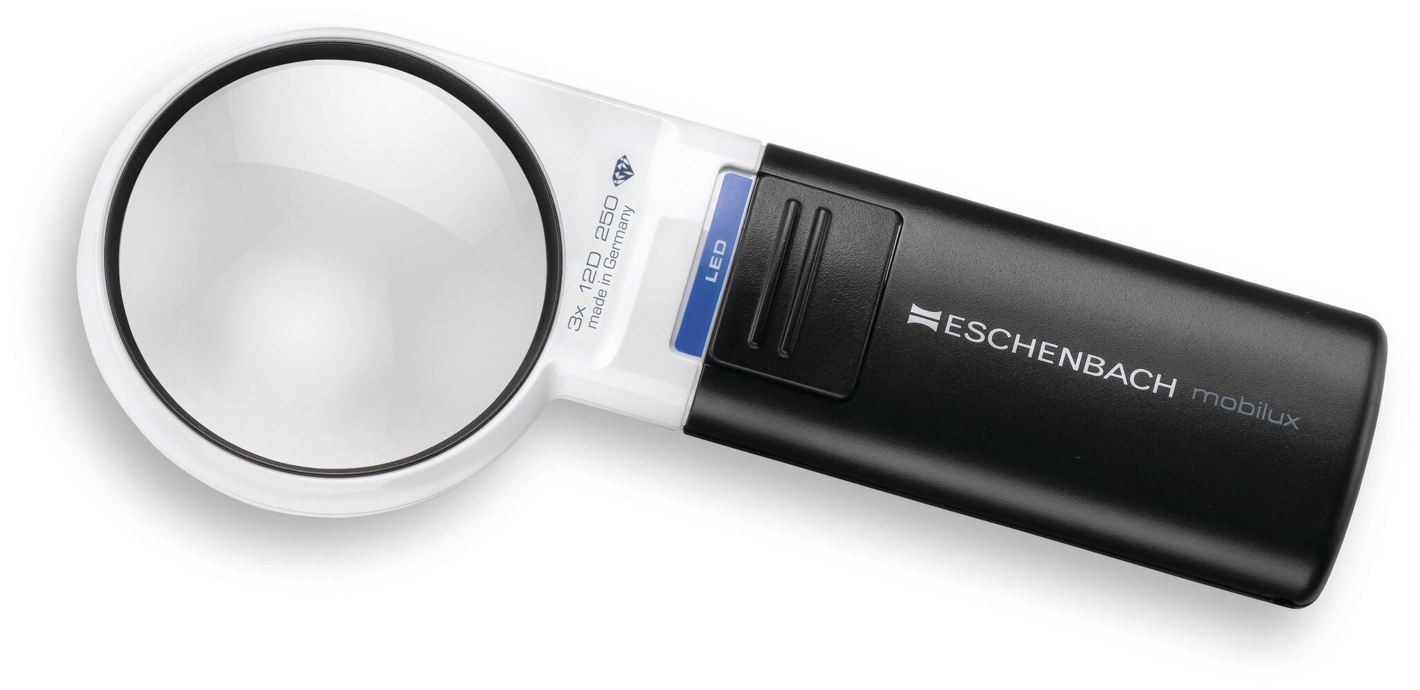 Mobilux® Lente di ingrandimento per torce a LED, asferica. 3x, 12 dpt., D=60 mm #zoom-1