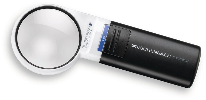 Mobilux® Lente di ingrandimento per torce a LED, asferica. 3x, 12 dpt., D=60 mm #1
