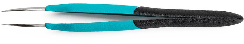Ergonomische Präzisionspinzette mit gebogenen starken Spitzen #3