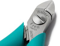 Weller Erem 2476TX2 Side Cutter with Oval Head, Hard Metal Blades #thumbnail-3