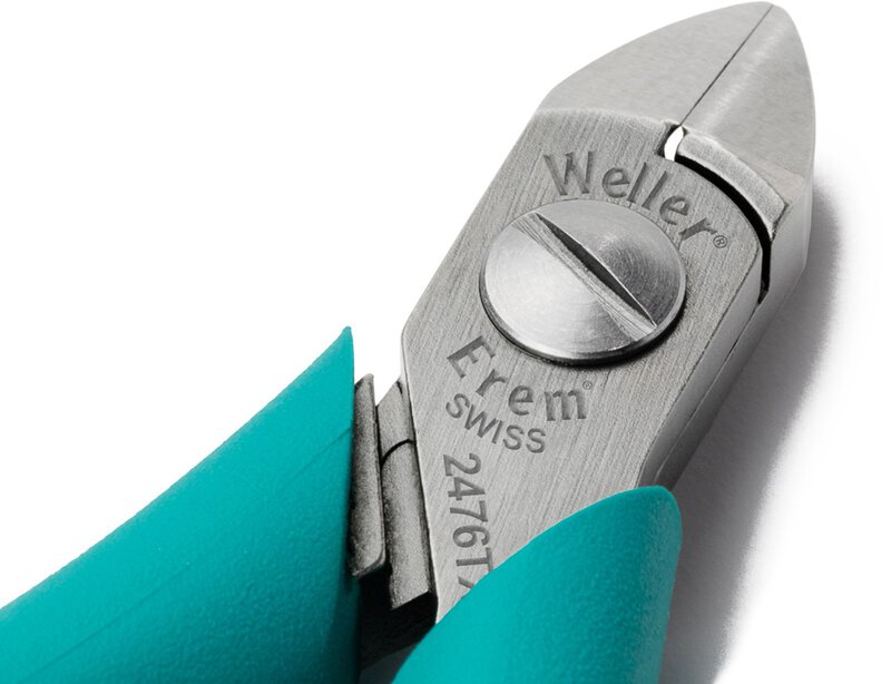 Weller Erem 2476TX2 Side Cutter with Oval Head, Hard Metal Blades #3